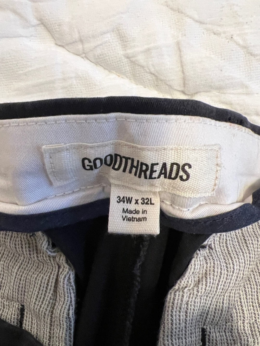 Goodthreads Black Straight-Leg Chino Pants - Picture 2 of 3